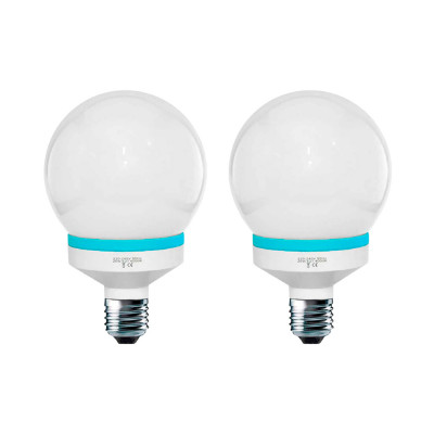 Pack 2 Bombillas CFL Bajo Consumo Mini Globo E27 9W 400lm 4000K Dayron Iluminación Bajo Consumo 1