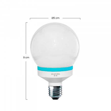 Pack 2 Bombillas CFL Bajo Consumo Mini Globo E27 9W 400lm 4000K Dayron Iluminación Bajo Consumo 3 Pack 2 Bombillas CFL Bajo Consumo Mini Globo E27 9W 400lm 4000K Dayron Iluminación Bajo Consumo 3