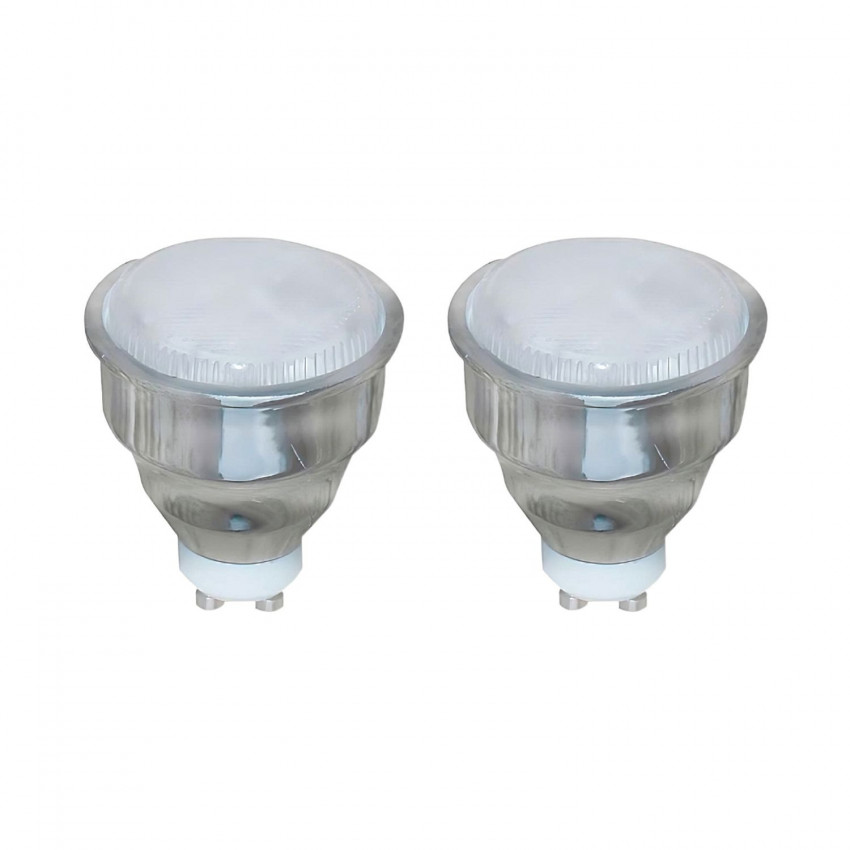 Pack 2 Bombillas CFL Bajo Consumo Spotlight GU10 9W 400lm 2700K 7hDayron Iluminación Bajo Consumo 1 Pack 2 Bombillas CFL Bajo Consumo Spotlight GU10 9W 400lm 2700K 7hDayron Iluminación Bajo Consumo 1