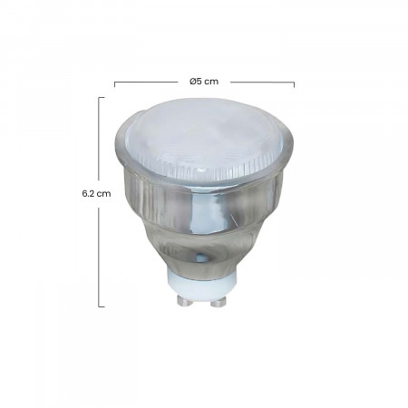 Pack 2 Bombillas CFL Bajo Consumo Spotlight GU10 9W 400lm 2700K 7hDayron Iluminación Bajo Consumo 3 Pack 2 Bombillas CFL Bajo Consumo Spotlight GU10 9W 400lm 2700K 7hDayron Iluminación Bajo Consumo 3