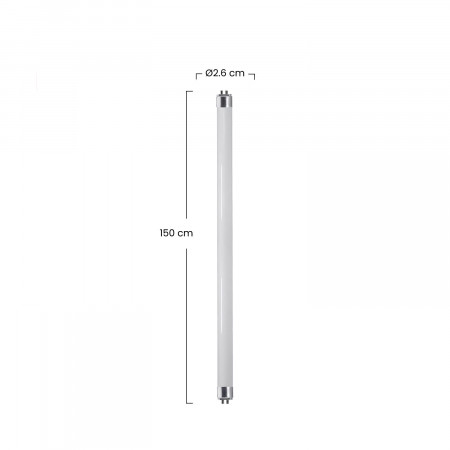 Tubo Fluorescente T8 G13 1500mm 58W 2600lm 6400K 7hSevenOn Iluminación Bajo Consumo 3 Tubo Fluorescente T8 G13 1500mm 58W 2600lm 6400K 7hSevenOn Iluminación Bajo Consumo 3