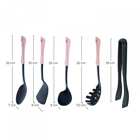 Set 5 Utensilios de Cocina Varios Colores 7house Accesorios de Cocina 7 Set 5 Utensilios de Cocina Varios Colores 7house Accesorios de Cocina 7