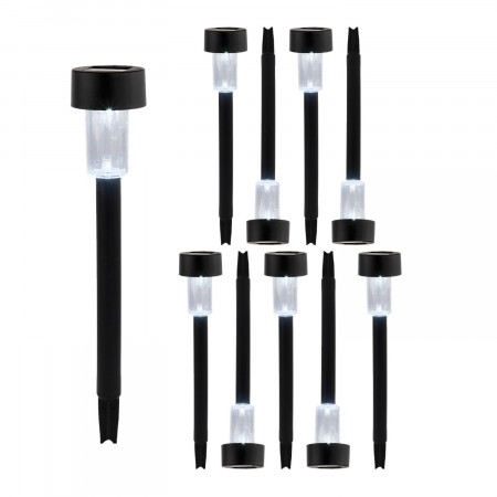 Pack 10 Balizas Solares LED Exterior Crepuscular Negro 6000K 7hSevenOn Outdoor Iluminación Solar 1