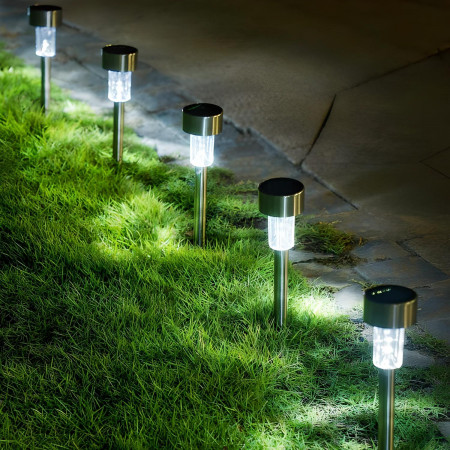 Pack 10 Balizas Solares LED Exterior Crepuscular Negro 6000K 7hSevenOn Outdoor Iluminación Solar 5 Pack 10 Balizas Solares LED Exterior Crepuscular Negro 6000K 7hSevenOn Outdoor Iluminación Solar 5