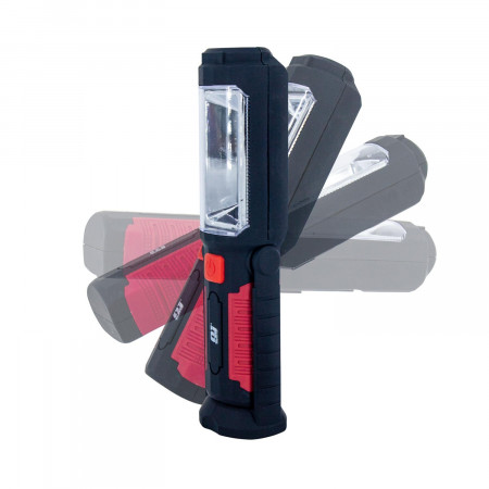 Luz de trabalho LED dobrável com 2 modos de iluminação Preto/Laranja 6000K 25000H 7hSevenOn Deco Lanternas 2