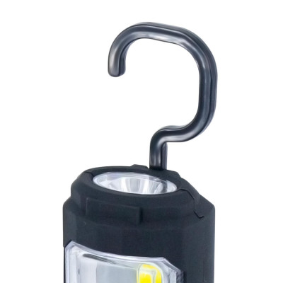Linterna LED de Trabajo Plegable con 2 Modos de Iluminación Negro/Naranja 6000K 25000H 7hSevenOn Deco Linternas 4