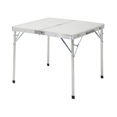 Conjunto de Jardín Plegable Mesa Rectangular y 4 Sillas Camping Blanco/Gris 7house Mobiliario de Camping 2