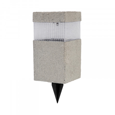 Baliza Solar LED Exterior Prisma Gris 6000K 7hSevenOn Outdoor Iluminación Solar 1
