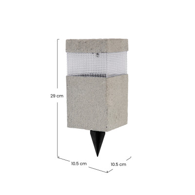 Baliza Solar LED Exterior Prisma Gris 6000K 7hSevenOn Outdoor Iluminación Solar 4