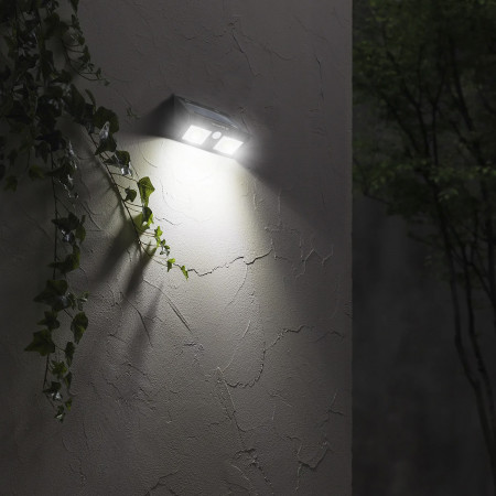 Aplique de Pared Solar LED 2 Luces con Sensor Crepuscular y Movimiento Negro 7500K 20000H 7hSevenOn Apliques de Exterior 5 Aplique de Pared Solar LED 2 Luces con Sensor Crepuscular y Movimiento Negro 7500K 20000H 7hSevenOn Apliques de Exterior 5