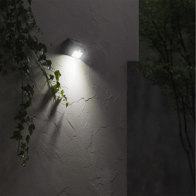 Aplique de Pared Solar LED con Sensor Crepuscular y Movimiento Negro 7500K 20000H 7hSevenOn Apliques de Exterior 5