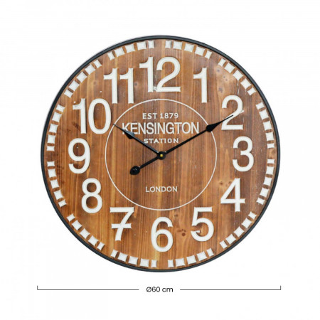 Reloj de Pared Vintage Madera Oscura Ø60cm Thinia Home Relojes de Pared 4 Reloj de Pared Vintage Madera Oscura Ø60cm Thinia Home Relojes de Pared 4