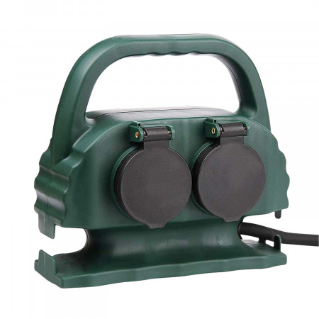 Regleta de Exterior 4 Enchufes Schuko con Tapa 2m Verde 7hSevenOn Bases Múltiples 3 Regleta de Exterior 4 Enchufes Schuko con Tapa 2m Verde 7hSevenOn Bases Múltiples 3