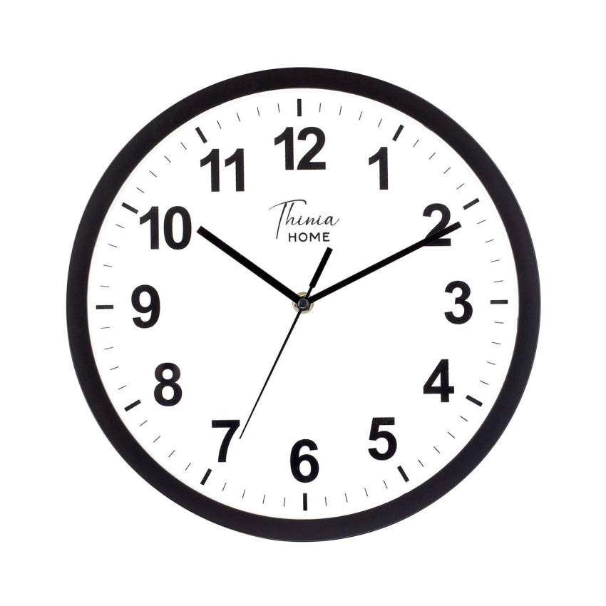Reloj de Pared Clásico Negro con Esfera Blanca Ø30.5 cm O91 Relojes de Pared 1 Reloj de Pared Clásico Negro con Esfera Blanca Ø30.5 cm O91 Relojes de Pared 1