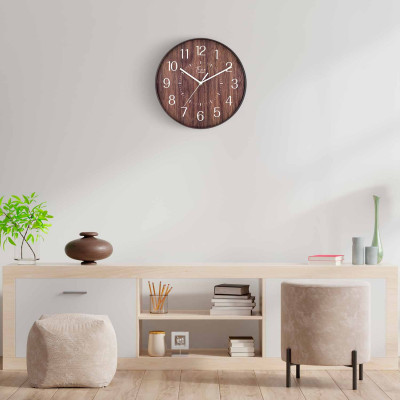 Reloj de Pared de Madera Oscura Ø30 cm O91 Relojes de Pared 7