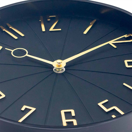 Reloj de Pared Vintage Negro/Dorado Ø27.3 cm O91 Relojes de Pared 2 Reloj de Pared Vintage Negro/Dorado Ø27.3 cm O91 Relojes de Pared 2