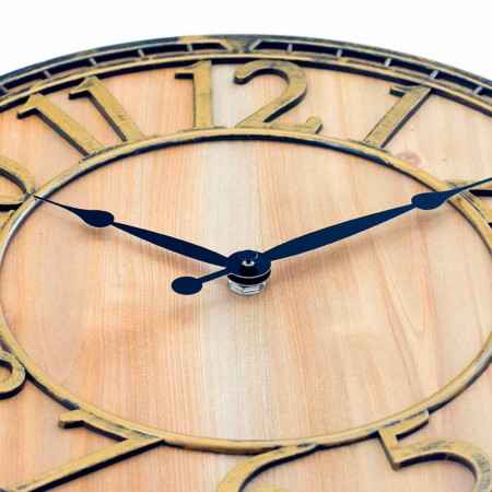 Reloj de Pared Vintage Marrón Ø33cm O91 Relojes de Pared 2 Reloj de Pared Vintage Marrón Ø33cm O91 Relojes de Pared 2