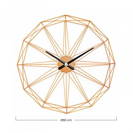 Reloj de Pared Moderno Dorado Ø80cm O91 Relojes de Pared 4 Reloj de Pared Moderno Dorado Ø80cm O91 Relojes de Pared 4