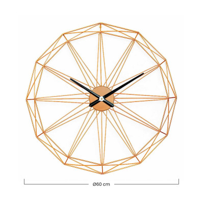 Reloj de Pared Moderno Dorado Ø80cm O91 Relojes de Pared 4