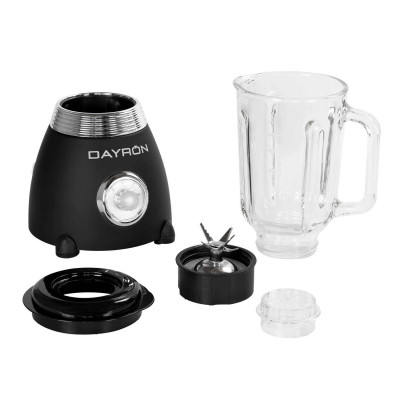 Batidora de Vaso Retro 500W Negro/Plata Dayron Electrodomésticos 5