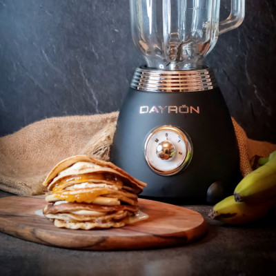 Batidora de Vaso Retro 500W Negro/Plata Dayron Electrodomésticos 7