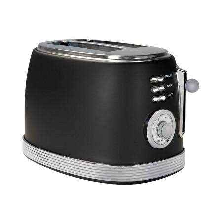 Tostadora Retro 850W Negro/Plata Dayron Electrodomésticos 3