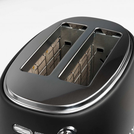 Tostadora Retro 850W Negro/Plata Dayron Electrodomésticos 4