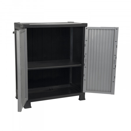 Armario de Resina Exterior Bajo con 1 Balda 92x68x39cm O91 Armarios para Exterior 3 Armario de Resina Exterior Bajo con 1 Balda 92x68x39cm O91 Armarios para Exterior 3