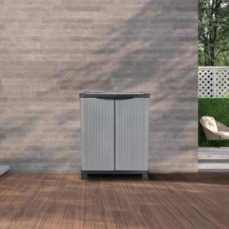 Armario de Resina Exterior Bajo con 1 Balda 92x68x39cm O91 Armarios para Exterior 7 Armario de Resina Exterior Bajo con 1 Balda 92x68x39cm O91 Armarios para Exterior 7