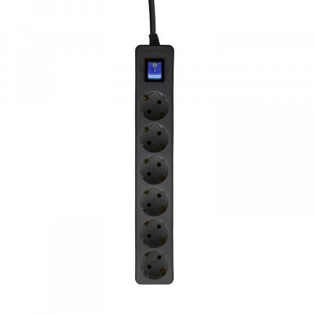 Regleta 6 Enchufes Schuko 1,5m con Interruptor 7hSevenOn Bases Múltiples 7
