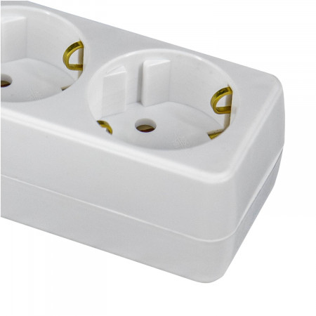 Pack 2 Regletas 3 Enchufes Schuko 1m Blanco sin Interruptor 7hSevenOn Bases Múltiples 3 Pack 2 Regletas 3 Enchufes Schuko 1m Blanco sin Interruptor 7hSevenOn Bases Múltiples 3
