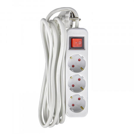 Regleta 3 Enchufes Schuko 3m Blanco con Interruptor 7hSevenOn Bases Múltiples 4 Regleta 3 Enchufes Schuko 3m Blanco con Interruptor 7hSevenOn Bases Múltiples 4