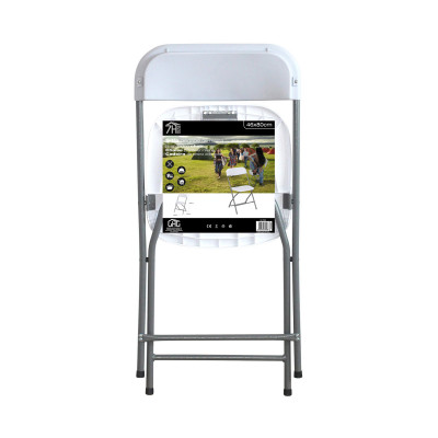 Pack 2 Sillas Plegables Blancas 49x44.5x80.5cm 7house Sillas Comedor Pata Blanca 6