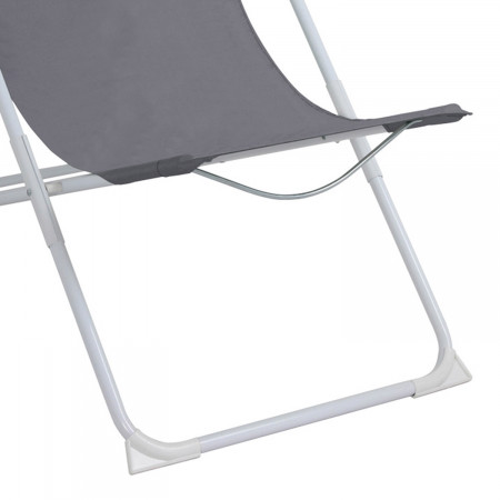 Pack 2 Hamacas Plegables 3 Posiciones con Cojín Gris 56x94x94cm 7house Hamacas y Tumbonas 3 Pack 2 Hamacas Plegables 3 Posiciones con Cojín Gris 56x94x94cm 7house Hamacas y Tumbonas 3