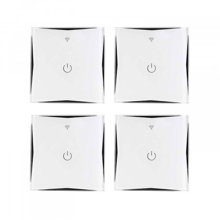 Pack 4 Interruptores WiFi de Pared vía Smartphone/APP 7hSevenOn Home Enchufes Inteligentes 1