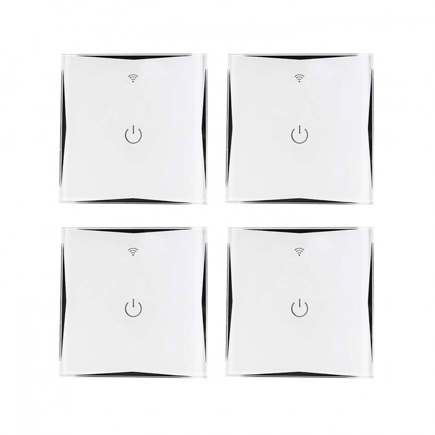 Pack 4 Interruptores WiFi de Pared vía Smartphone/APP 7hSevenOn Home Enchufes Inteligentes 1 Pack 4 Interruptores WiFi de Pared vía Smartphone/APP 7hSevenOn Home Enchufes Inteligentes 1