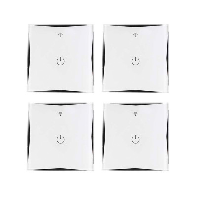 Pack 4 Interruptores WiFi de Pared vía Smartphone/APP 7hSevenOn Home Enchufes Inteligentes 1