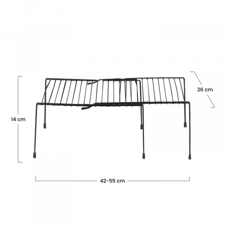 Estante Organizador de Cocina Extensible 26x55x14cm 7house Accesorios de Cocina 4 Estante Organizador de Cocina Extensible 26x55x14cm 7house Accesorios de Cocina 4