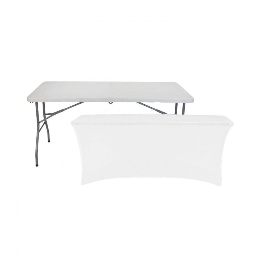 Mesa Plegable 150cm Blanca + Funda Catering 7house Mesas Plegables 1 Mesa Plegable 150cm Blanca + Funda Catering 7house Mesas Plegables 1