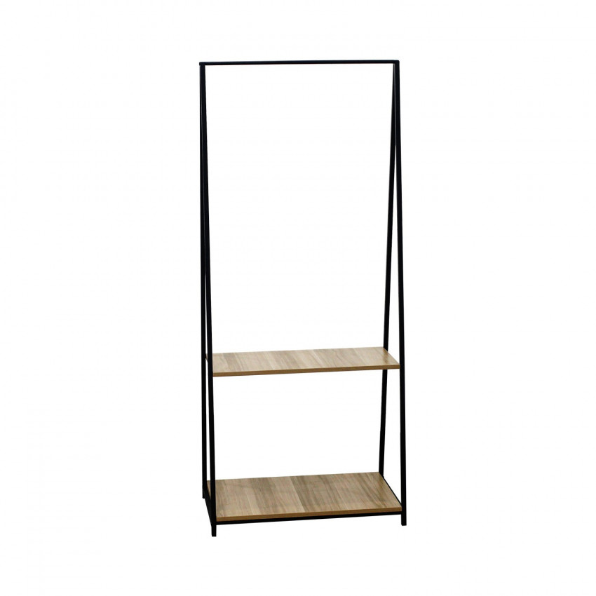 Perchero de Barra Metálico Triangular con 2 Baldas Osto 150x64x40cm 7house Percheros y Zapateros 1