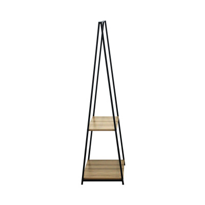 Perchero de Barra Metálico Triangular con 2 Baldas Osto 150x64x40cm 7house Percheros y Zapateros 3