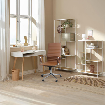 Silla de Escritorio con Ruedas Elegance 116x89x60cm Thinia Home Sillas Con Ruedas para Escritorio 18