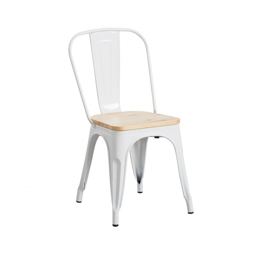 Silla Industrial Strong con Asiento de Madera 45x54x85cm Thinia Home Sillas de Comedor 1 Silla Industrial Strong con Asiento de Madera 45x54x85cm Thinia Home Sillas de Comedor 1