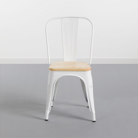 Silla Industrial Strong con Asiento de Madera 45x54x85cm Thinia Home Sillas de Comedor 2 Silla Industrial Strong con Asiento de Madera 45x54x85cm Thinia Home Sillas de Comedor 2