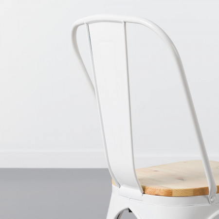 Silla Industrial Strong con Asiento de Madera 45x54x85cm Thinia Home Sillas de Comedor 4 Silla Industrial Strong con Asiento de Madera 45x54x85cm Thinia Home Sillas de Comedor 4