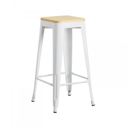 Taburete Industrial Strong con Asiento de Madera 43x43x77cm Thinia Home Taburetes 1 Taburete Industrial Strong con Asiento de Madera 43x43x77cm Thinia Home Taburetes 1