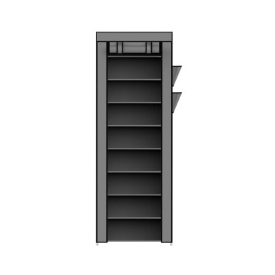 Organizador de Zapatos con 9 Baldas Blanco/Gris 58x28x158cm 7house Dormitorio 3
