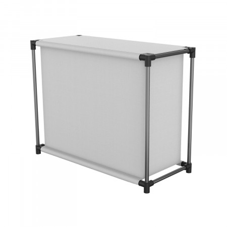 Organizador de Zapatos con 4 Baldas y 16 Compartimentos Negro/Gris 87,3x36,5x64,4cm 7house Dormitorio 3
