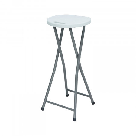 Taburete Plegable Alto Blanco 30x76cm 7house Taburetes 1