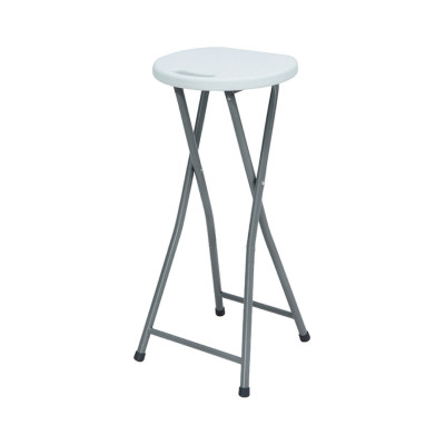 Taburete Plegable Alto Blanco 30x76cm 7house Taburetes 1